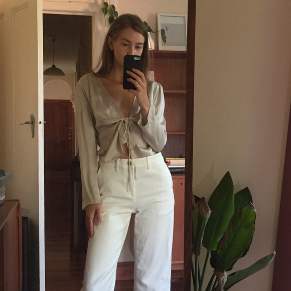 REALISATION PAR BIANCA Top Silver 100% Silk XS - Picture 2 of 8